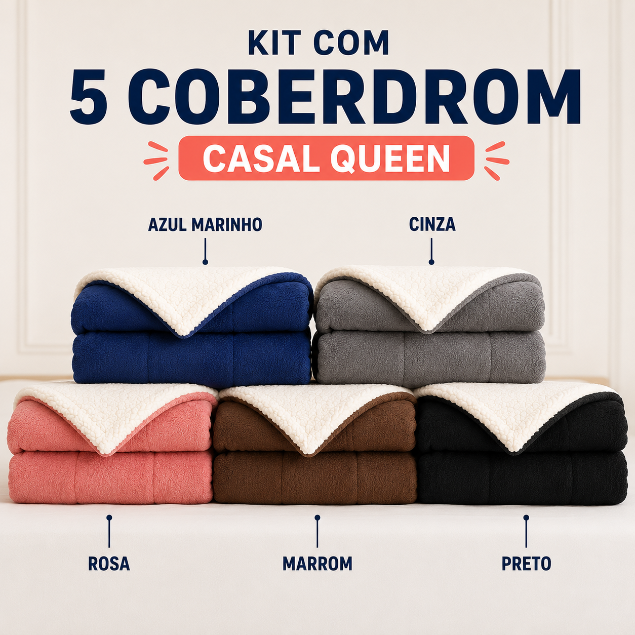 Kit 5 Unidades Coberdrom